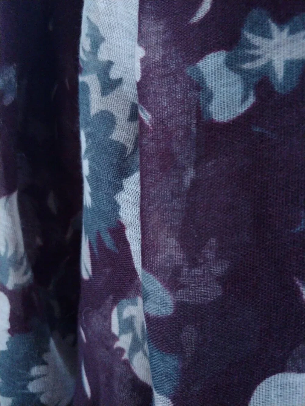 Maroon Floral Infinity Scarf